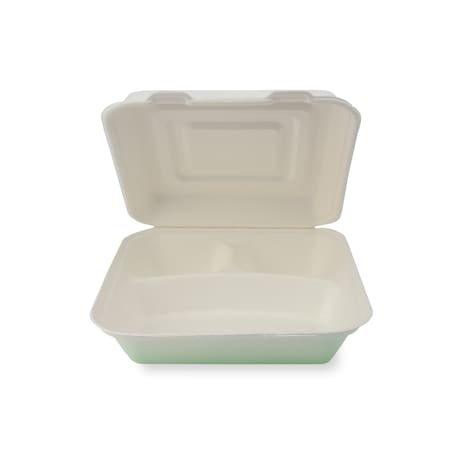 Stalk Market Lg. Hinged Container, 3-Compartment 9 x 9 in., 200PK BCS103